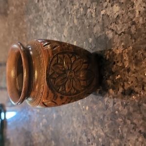 Wooden vase
